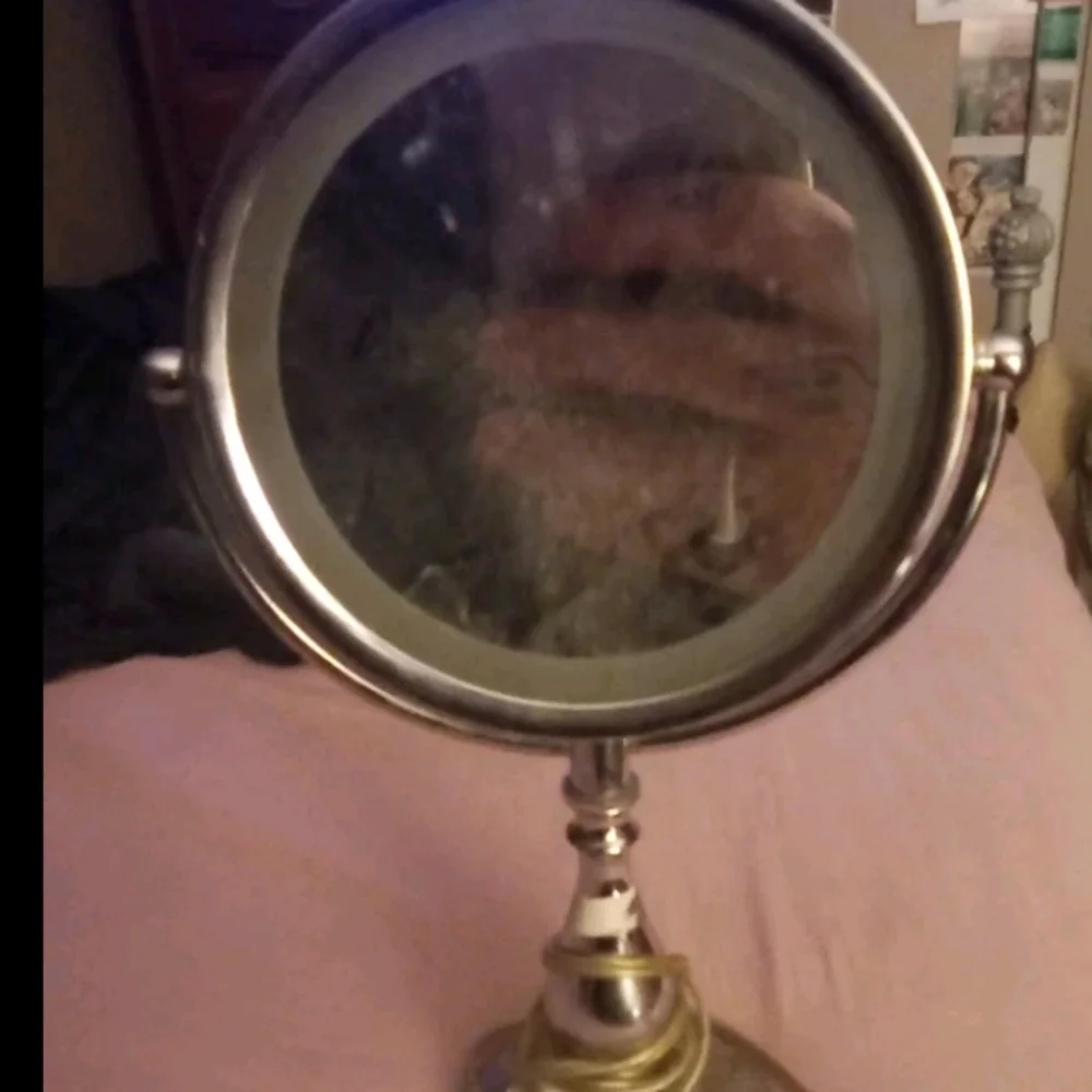 Vintage Portable Luminare Lighted Makeup Mirror